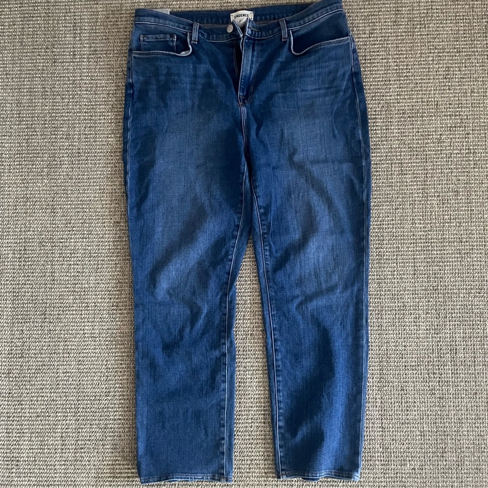 L’Agence relaxed fit straight leg boyfriend jeans XL